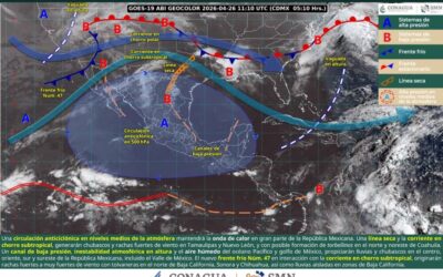 Este domingo, condiciones inestables provocarán lluvias y ambiente caluroso en Oaxaca: Protección Civil
