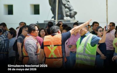 Participa Congreso de Oaxaca en el Primer Simulacro Nacional 2026 para fortalecer la cultura de la prevención