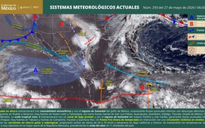 Persistirá temporal lluvioso con ambiente caluroso y bochornoso para este miércoles en Oaxaca