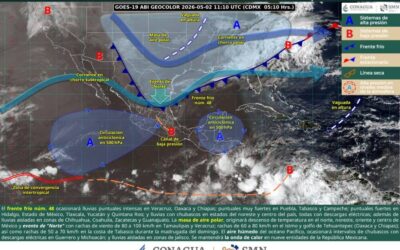 Se pronostican lluvias, lloviznas y algunas tormentas en diversas regiones de Oaxaca: Protección Civil
