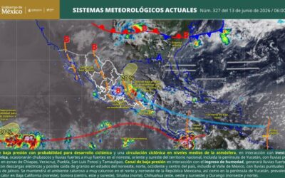 Interacción de sistemas meteorológicos favorecerá temporal de lluvias en gran parte de Oaxaca