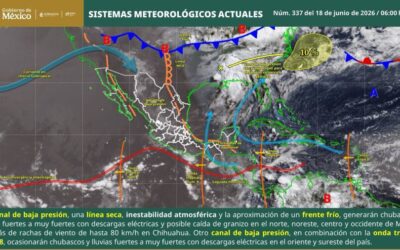 Onda tropical número 8 favorecerá lluvias y tormentas aisladas en Oaxaca