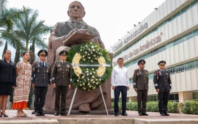 Encabeza Gobernador Salomón Jara ceremonia de Aniversario Luctuoso de Benito Juárez
