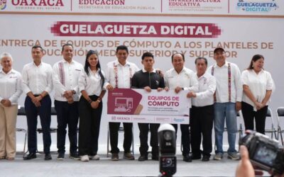 Impulso histórico al CECyTE Oaxaca: Recibe más de 700 computadoras en la «Guelaguetza Digital»
